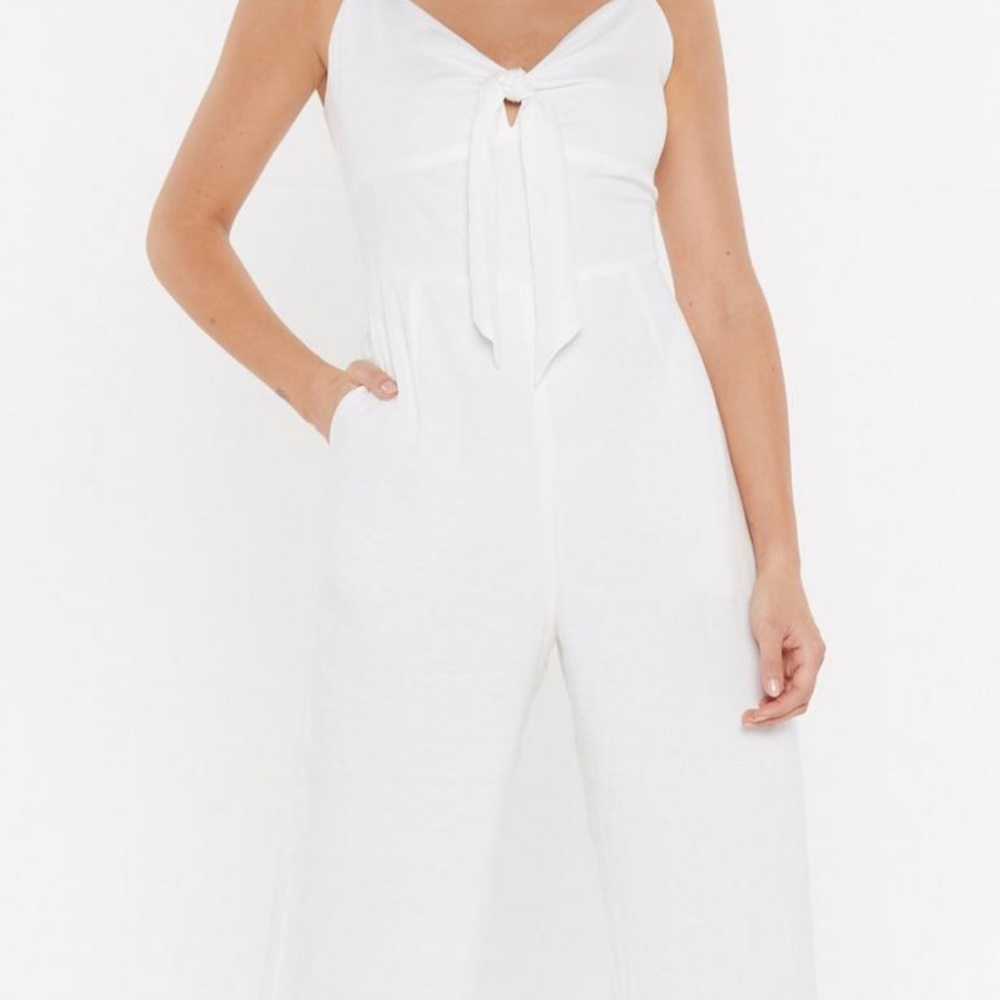 Linen Wide Leg Jumpsuit